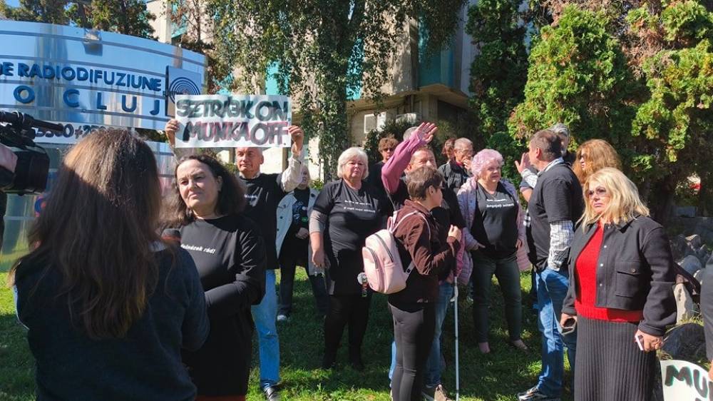 Kétórás figyelmeztető sztrájkot tartottak a Kolozsvári Rádiónál is