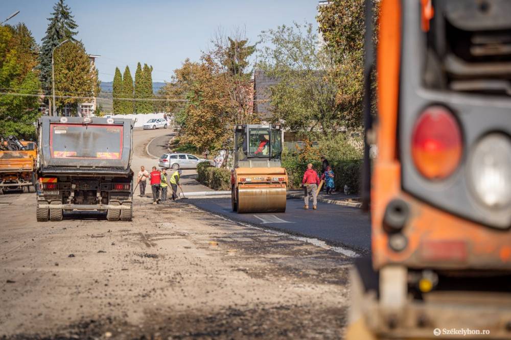 Folytatják az aszfaltozást Székelyudvarhelyen