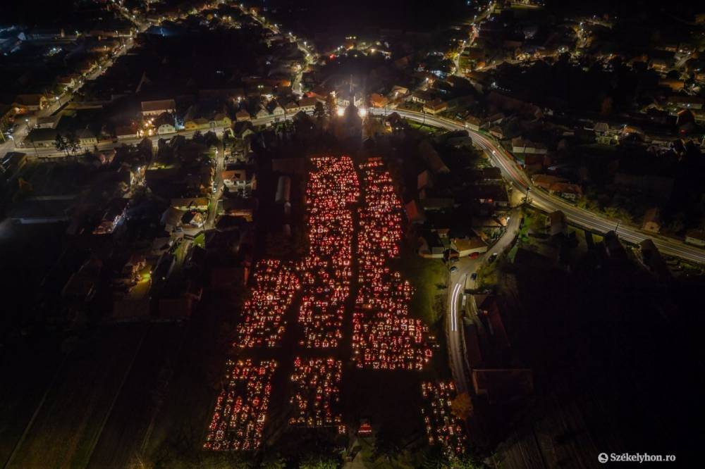 Így világították be az emlékezés fényei a temetőket mindenszentek estéjén