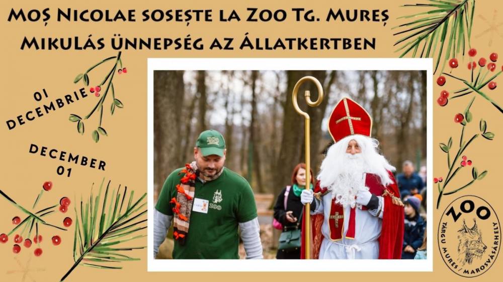 Mikulás-ünnepségre várják a családokat a marosvásárhelyi állatkertbe