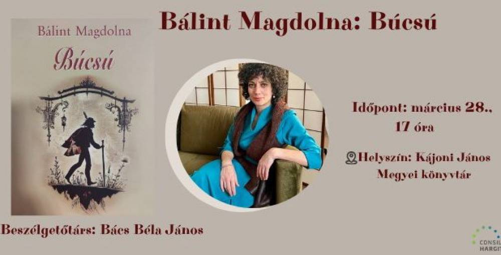 Bemutatják Bálint Magdolna harmadik könyvét Csíkszeredában