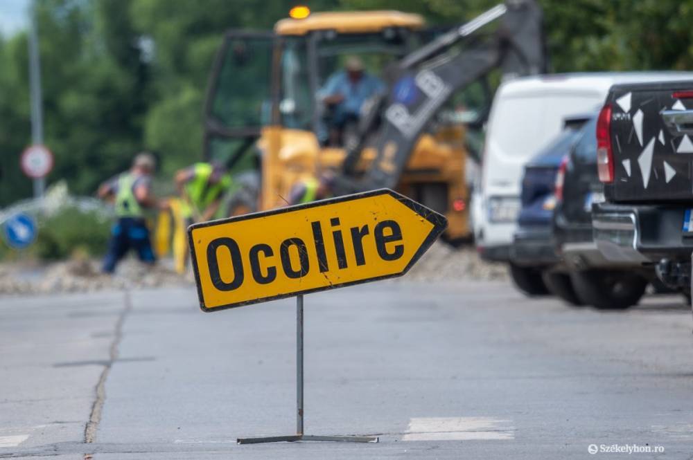 Több utcában is szakaszos lezárás van Sepsiszentgyörgyön