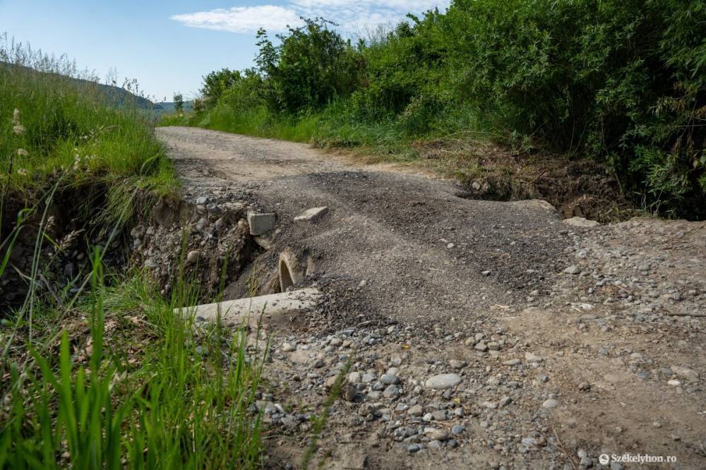 Nem használható a Székelyudvarhely és Bikafalva közötti kövezett út