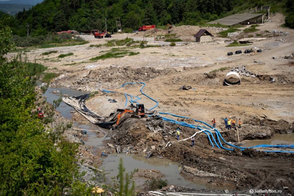 Beváltak a szivattyúk a Korond-pataknál