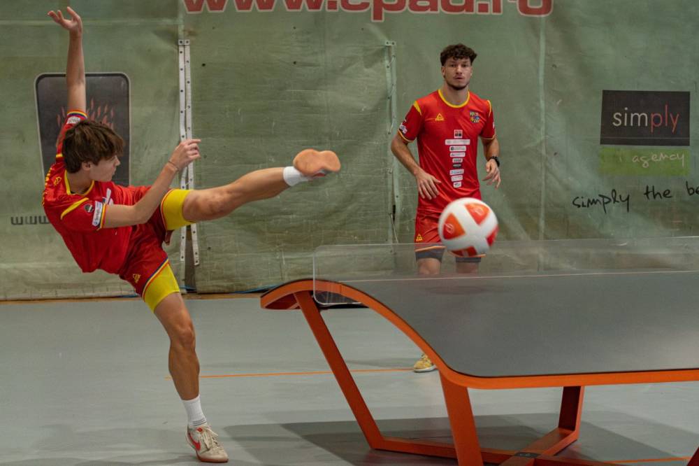 Bemasírozott a döntőbe a székelyföldi vegyes páros a teqball-világbajnokságon