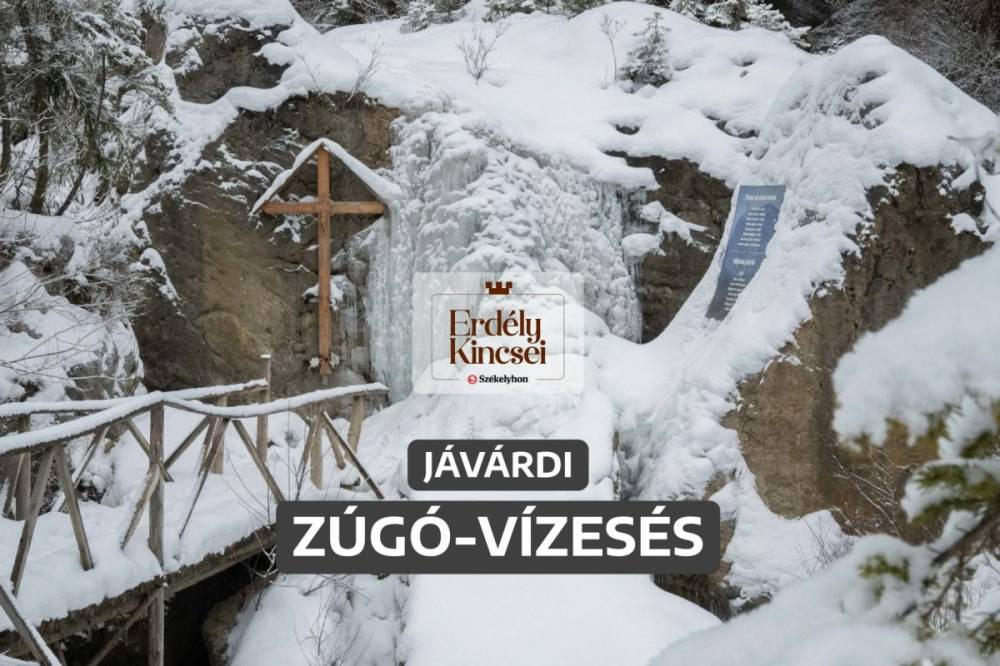 Jégbe fagyott vízzuhatag a Gyimesek szívében | Erdély kincsei