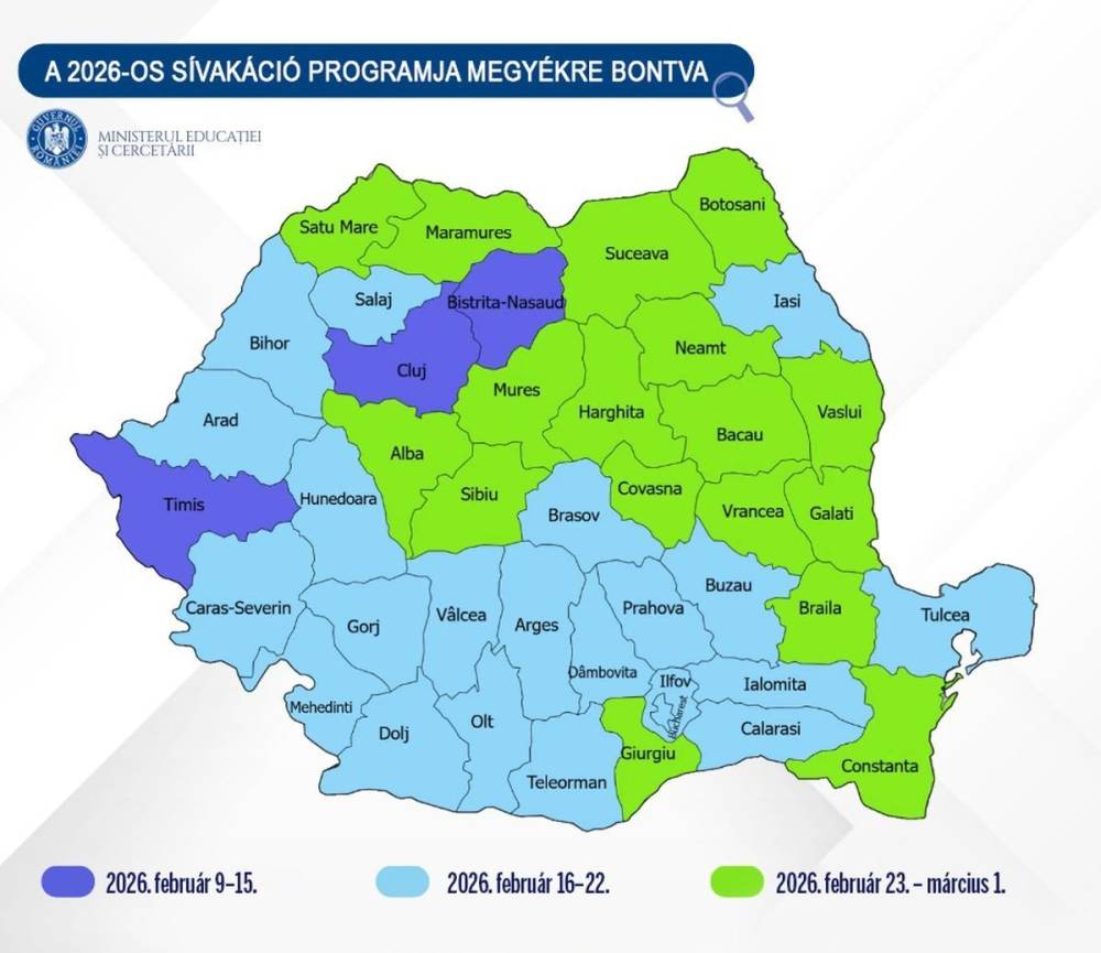Kezdődik a sívakációk időszaka, térképen mutatjuk a megyei elosztást