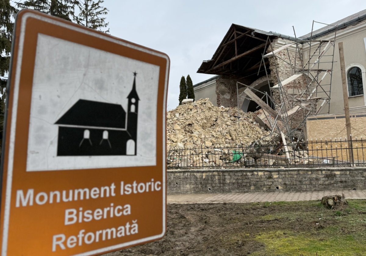 Minisztériumi megerősítés: gyorsuló állagromlás előzte meg a szilágycsehi templomtoronyomlást