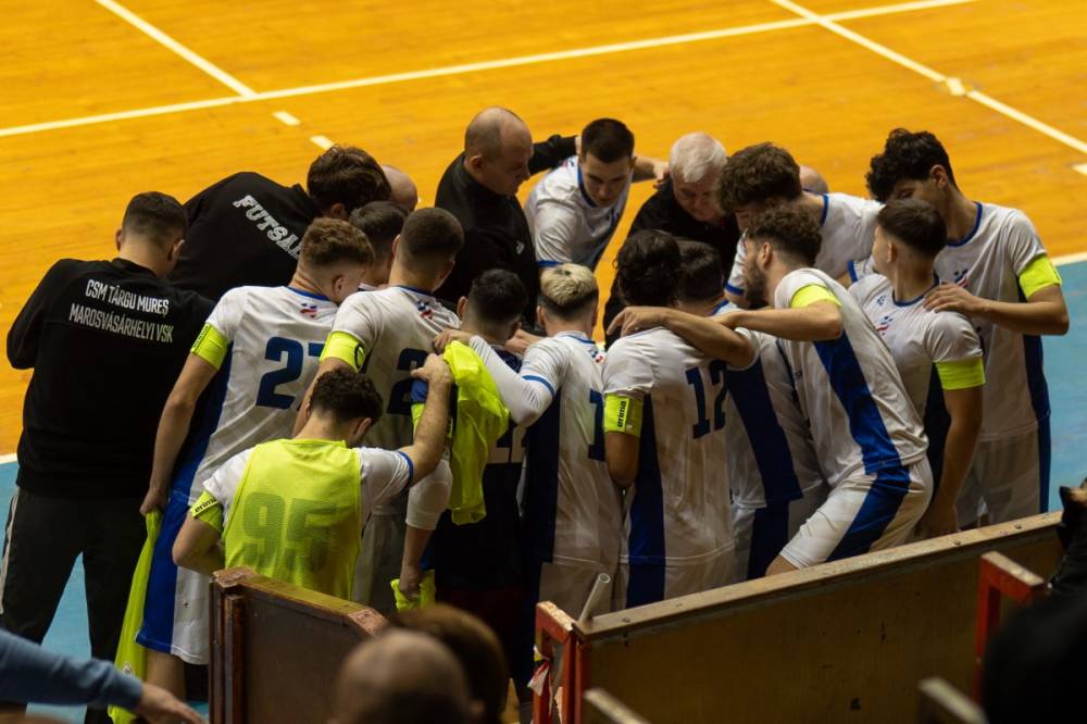 Húszgólos különbséggel győzött, bejutott a felsőházba a marosvásárhelyi futsalcsapat