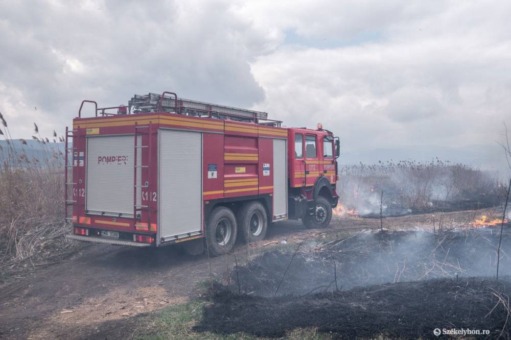 Erdőt is fenyeget a tarlótűz Maroshévízen