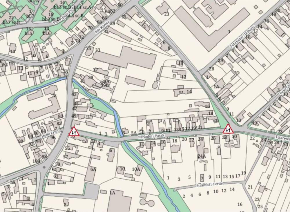 Forgalomváltozás egy sepsiszentgyörgyi utcában