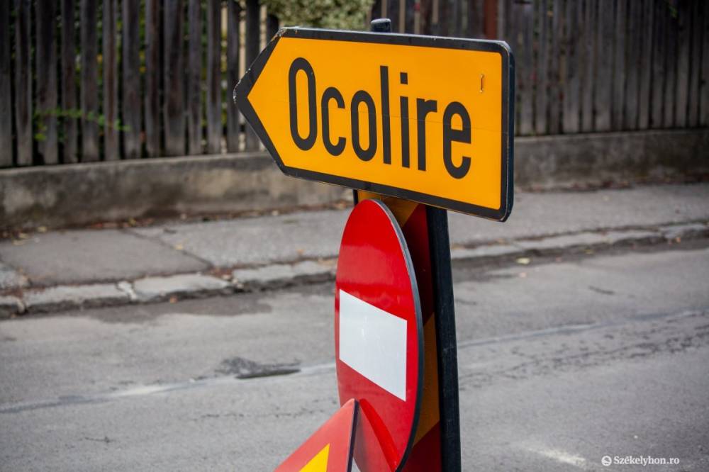 Sofőrök figyelmébe: pénteki útlezárások Székelyudvarhelyen