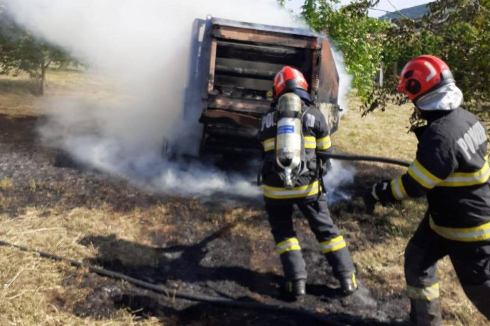 Bálázógép gyulladt ki Marosbogáton