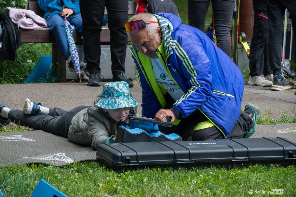 A biatloné volt a főszerep a csíkszeredai központi parkban