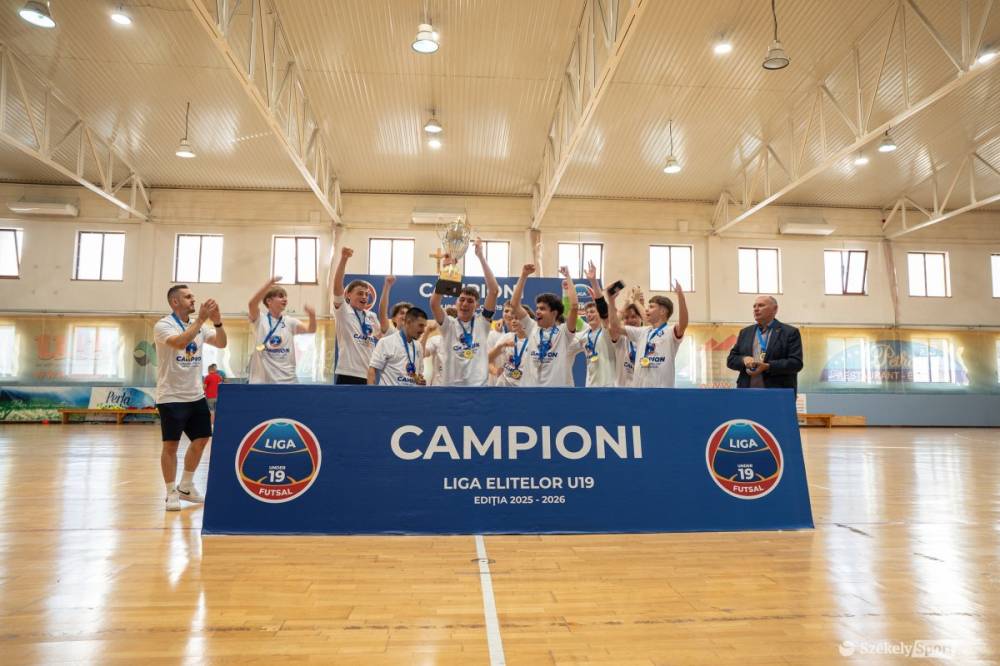 Veretlenül lett ifibajnok a VSK Székelyudvarhely futsalcsapata (videóval)