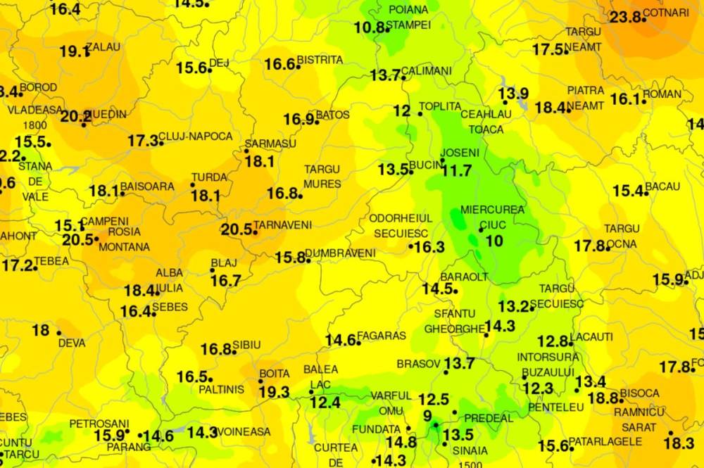 A vörös kánikulariasztás első napján Csíkszeredában a legelviselhetőbb a reggel