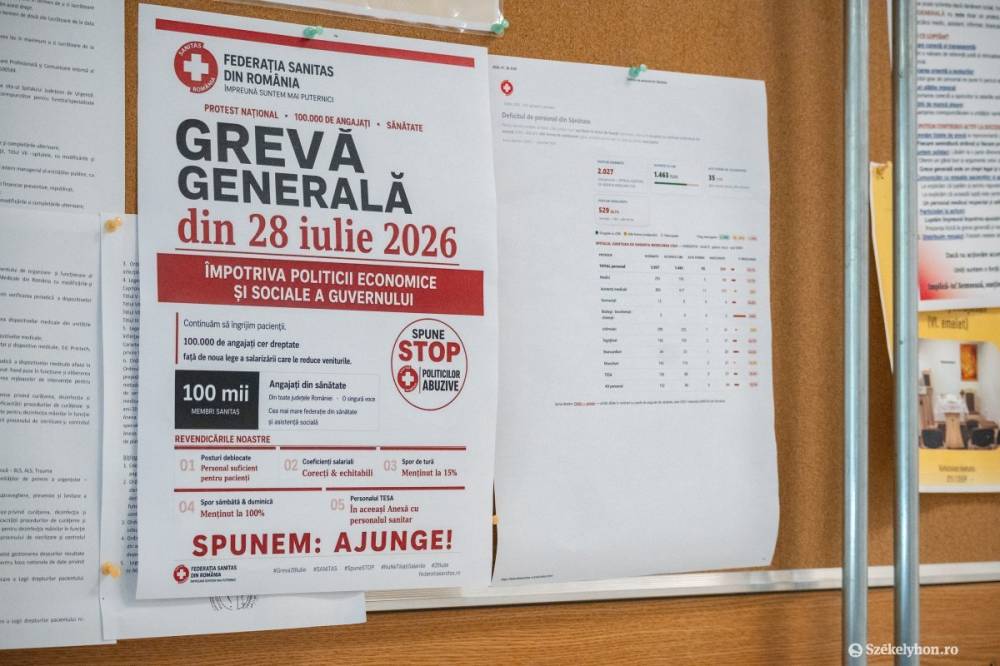 Kórházi sztrájk: harmadik napjába lépett az egészségügyben dolgozók tiltakozó akciója