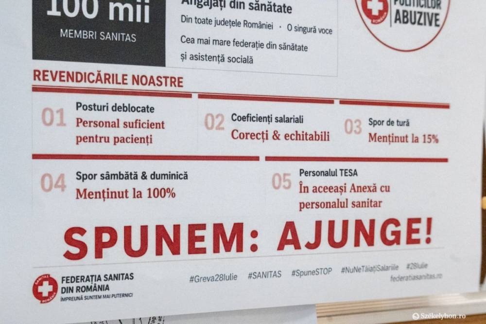Felfüggesztették a sztrájkot az egészségügyben dolgozók