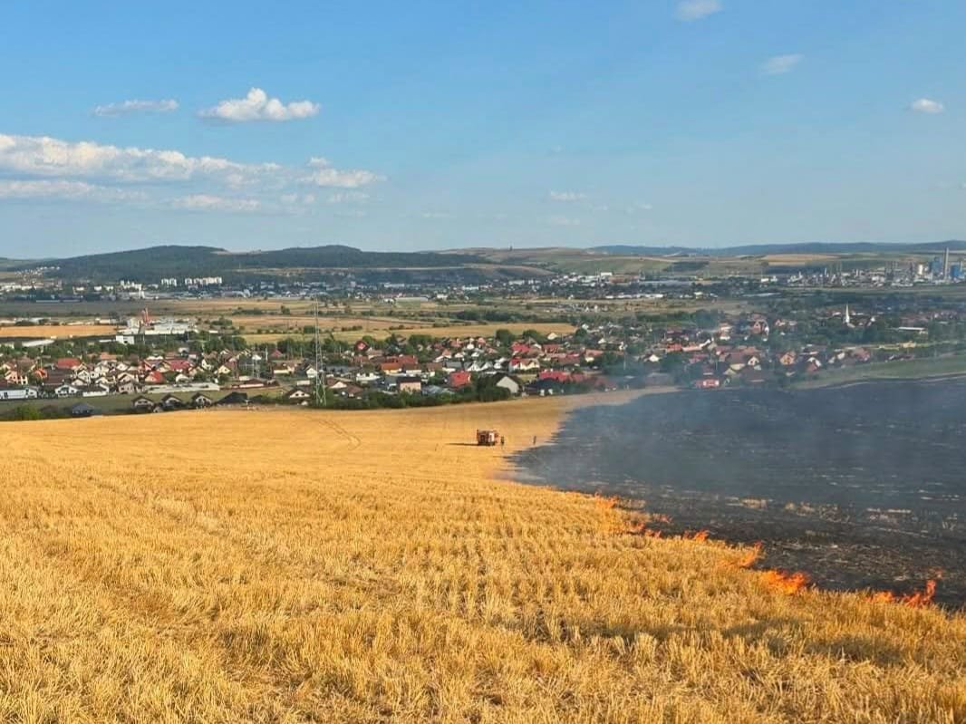 Húsz hektárnyi területen égett le a tarló