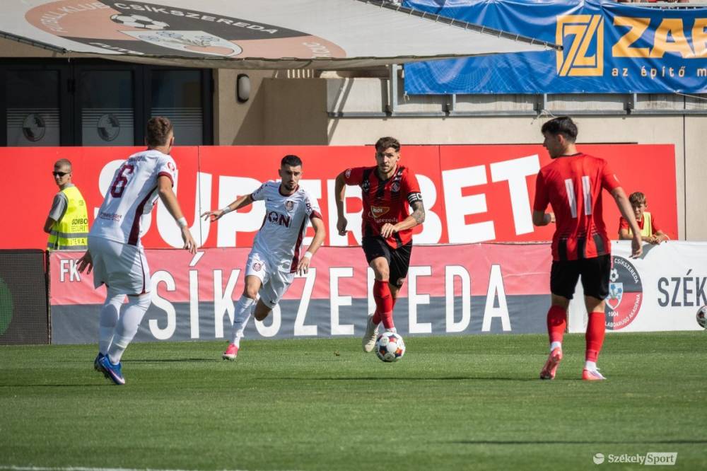 Kétszer kiegyenlített, a harmadik kolozsvári találatra már nem tudott válaszolni az FK Csíkszereda (videóval)