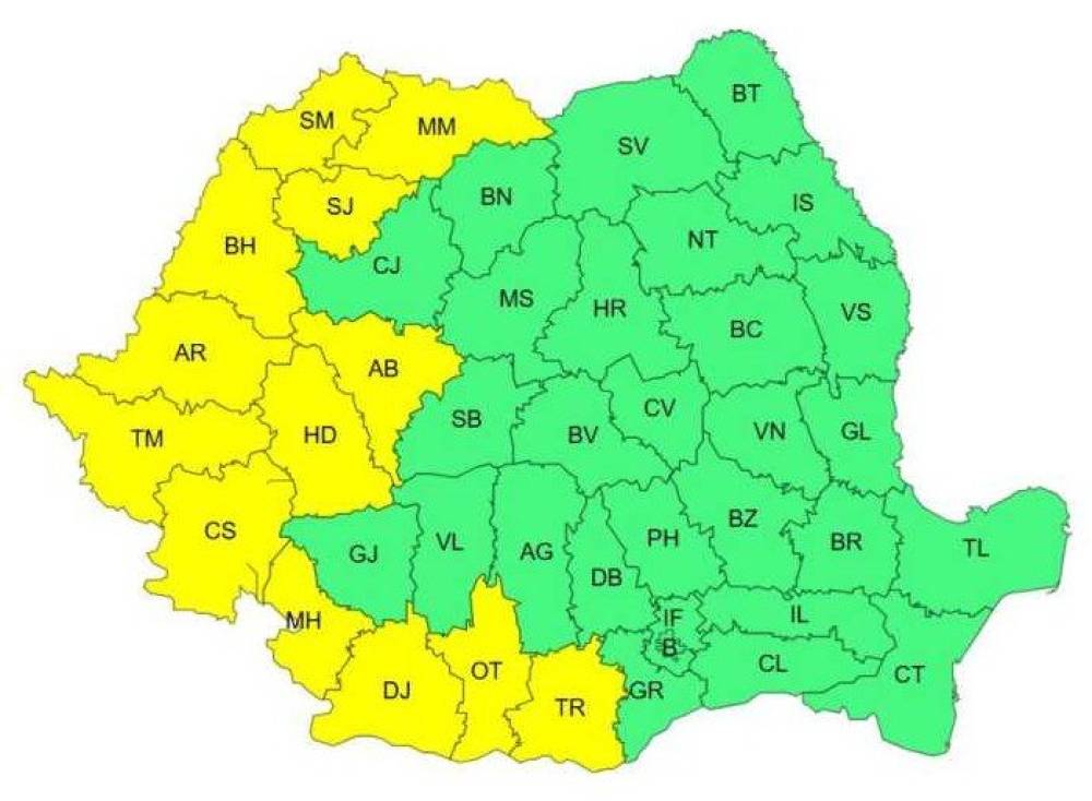 Zivatarok, majd ismét hőség várható Erdélyben
